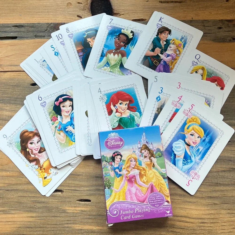 Disney Frozen Princess Jumbo Playing‎ Card Games Set with Card Holders